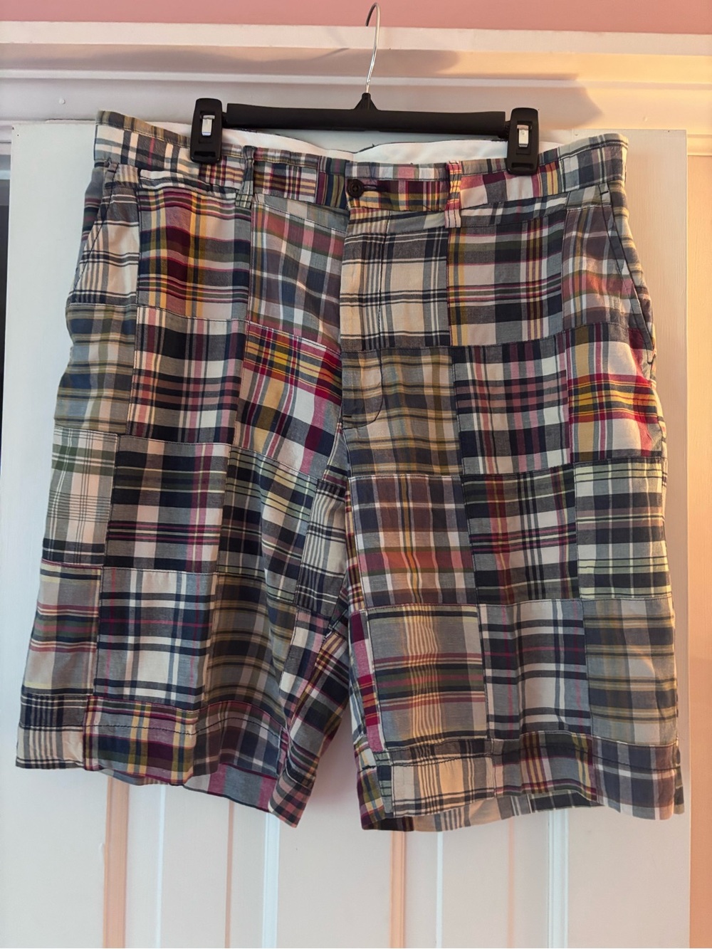Polo by Ralph Lauren Patchwork Plaid Cotton Shorts - Multicolor